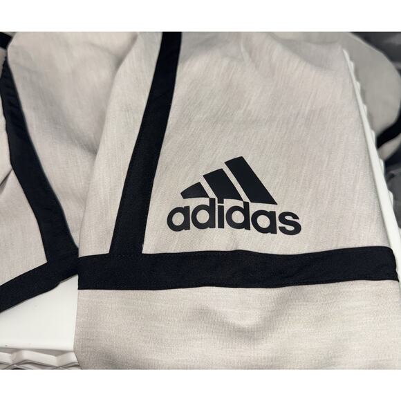 Adidas Z.N.E. Jacket Women MD Cream Beige Tech Full Zip Hoodie Reversible CE1945 - Picture 3 of 8